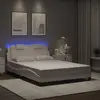 Image de Cadre De Lit Viana Avec Led Sans Matelas Blanc 120x200 Cm Vidaxl