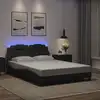 Image de Cadre De Lit Viana Avec Led Sans Matelas Gris 120x200 Cm Vidaxl