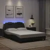 Image de vidaXL Cadre de lit Viana avec LED sans matelas gris 120x200 cm 3214011