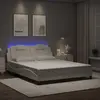 Image de Cadre De Lit Viana Avec Led Sans Matelas Blanc 160x200 Cm Vidaxl