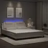 Image de Cadre De Lit Viana Avec Led Sans Matelas Blanc 180x200 Cm Vidaxl