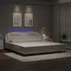 Image de Cadre De Lit Viana Avec Led Sans Matelas Blanc 200x200 Cm Vidaxl