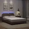 Image de Cadre De Lit Avec Led Sans Matelas Zadar Marron 120x200 Cm Vidaxl