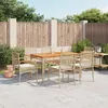 Image de vidaXL Ensemble à Manger de Jardin avec Coussins 7 pcs Table et Chaise de Terrasse Meubles de Patio Mobilier dExtérieur 3213581