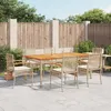 Image de vidaXL Ensemble à Manger de Jardin avec Coussins 7 pcs Table et Chaise de Terrasse Meubles de Patio Mobilier dExtérieur 3213582