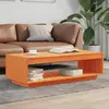 Image de Table Basse Cire Marron 110x50x33,5 Cm Bois Massif De Pin Vidaxl