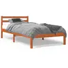 Image de Cadre De Lit Sans Matelas Cire Marron 90x190 Cm Bois Pin Massif Vidaxl