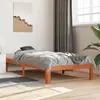 Image de Cadre De Lit Sans Matelas Cire Marron 90x190 Cm Bois Pin Massif Vidaxl