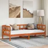 Image de vidaXL Lit de Jour Canapé-lit Lit d’Invité Meuble de Chambre à Coucher Intérieur Moderne Cire Marron 90x200 cm Bois de 844408