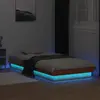 Image de Cadre De Lit À Led Sans Matelas 90x200 Cm Bois Massif Vidaxl