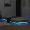Image de Cadre De Lit À Led Sans Matelas 100x200 Cm Bois Massif Vidaxl