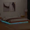 Image de vidaXL Cadre de lit à LED sans matelas 200x200 cm bois massif 844418