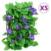 Image de vidaXL Treillis de Lierre Artificiel Extensible 5 pcs Écran de Clôture Brise-vue d’Intimité Décoration de Jardin 366573