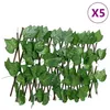 Image de vidaXL Treillis de Feuille de Vigne Artificiel Extensible 5 pcs Écran de Clôture Brise-vue d’Intimité Décoration de 366581