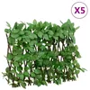Image de vidaXL Treillis de Lierre Artificiel Extensible 5 pcs Écran de Clôture Brise-vue d’Intimité Décoration de Jardin 366585