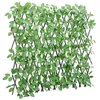 Image de vidaXL Treillis de Lierre Artificiel Extensible Écran de Clôture Brise-vue d’Intimité Décoration de Jardin Extérieur 366586