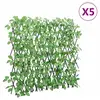 Image de Treillis De Lierre Artificiel Extensible 5 Pcs Vert 180x65 Cm Vidaxl