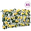 Image de Treillis De Lierre Artificiel Extensible 5 Pcs Jaune 180x20 Cm Vidaxl
