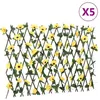 Image de vidaXL Treillis de Lierre Artificiel Extensible 5 pcs Écran de Clôture Brise-vue d’Intimité Décoration de Jardin 366599