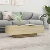 Image de vidaXL Table basse chêne sonoma 100x495x31 cm bois dingénierie table dappoint table de salon table latérale bout de 834894