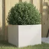 Image de Jardinière Blanc 32x30x29 Cm Acier Vidaxl