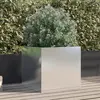 Image de Jardinière Argenté 49x47x46 Cm Acier Inoxydable Vidaxl