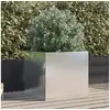 Image de Jardinière argenté 49x47x46 cm acier inoxydable