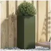 Image de Jardinière vert olive 32x29x75 cm acier