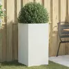 Image de Jardinière Blanc 42x38x75 Cm Acier Vidaxl