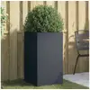 Image de Jardinière anthracite 42x38x75 cm acier
