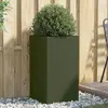 Image de Jardinière Vert Olive 42x38x75 Cm Acier Vidaxl