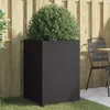 Image de Jardinière Noir 52x48x75 Cm Acier Vidaxl