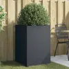 Image de Jardinière Anthracite 52x48x75 Cm Acier Vidaxl