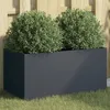 Image de Jardinière Anthracite 62x30x29 Cm Acier Vidaxl