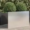 Image de Jardinière Argenté 62x40x39 Cm Acier Inoxydable Vidaxl