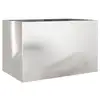 Image de Jardinière argenté 62x40x39 cm acier inoxydable