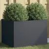Image de Jardinière Anthracite 62x47x46 Cm Acier Vidaxl