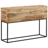 Image de Table Console 110x30x75 Cm Bois De Manguier Massif Brut Et Fer Vidaxl
