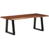 Image de Table Basse Marron Miel 110x55x40 Cm Bois Massif D'acacia Vidaxl