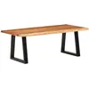 Image de Table Basse 110x55x40 Cm Bois Massif D'acacia Vidaxl