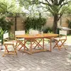 Image de Chaises De Jardin Pliables Lot De 4 Blanc Crème Tissu Vidaxl
