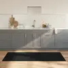 Image de Tapis Rectangulaire Noir 80x200 Cm Bambou Vidaxl