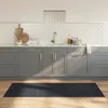 Image de vidaXL Tapis rectangulaire gris 80x200 cm bambou tapis de salon tapis de cuisine tapis rectangulaire tapis de chambre à 376910