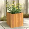 Image de Jardinière 35x35x35 cm bois massif d acacia