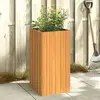 Image de Jardinière 45x45x90 Cm Bois Massif D'acacia Vidaxl