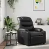 Image de Fauteuil Inclinable Noir Similicuir Vidaxl