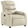 Image de Vidaxl fauteuil inclinable crème similicuir