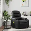 Image de Fauteuil De Massage Inclinable Noir Similicuir Vidaxl