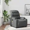Image de Fauteuil De Massage Inclinable Gris Similicuir Vidaxl