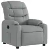 Image de Vidaxl fauteuil inclinable gris clair tissu